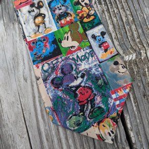 Novelty Disney Mickey Mouse 100 Mickeys Neck Tie NWOT